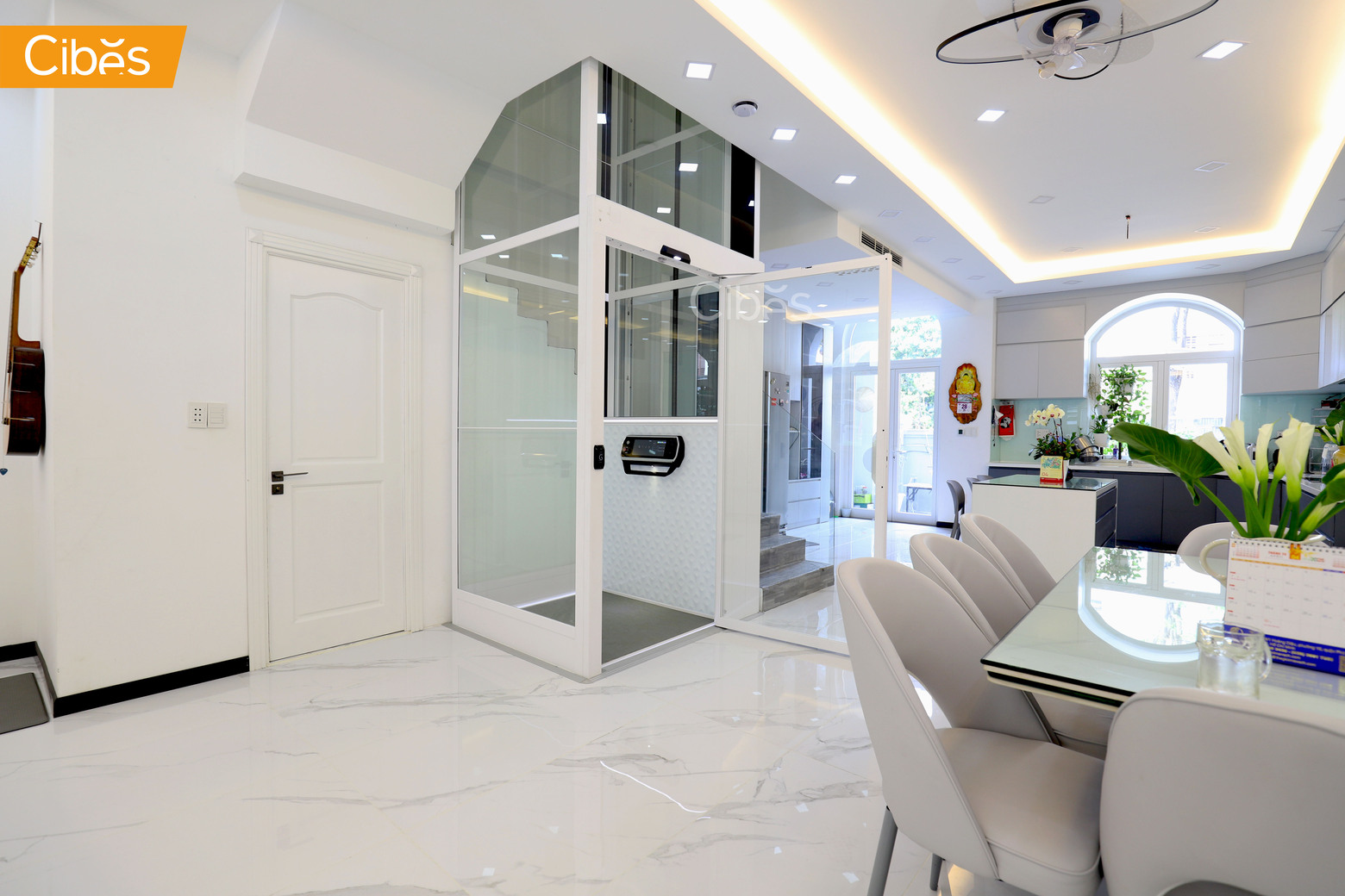 Thủ Đức, TP HCM - Thang máy Cibes lắp cho nhà đã xây thô